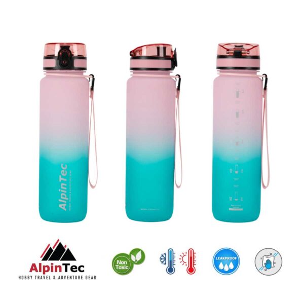Παγούρι Bicolor 1000 ml Pink/Ciel