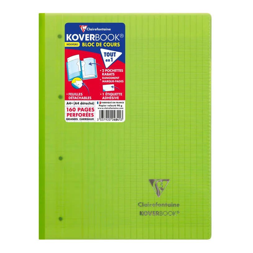 Τετράδιο σπιράλ Koverbook ριγέ 17x22εκ. (80φ.)