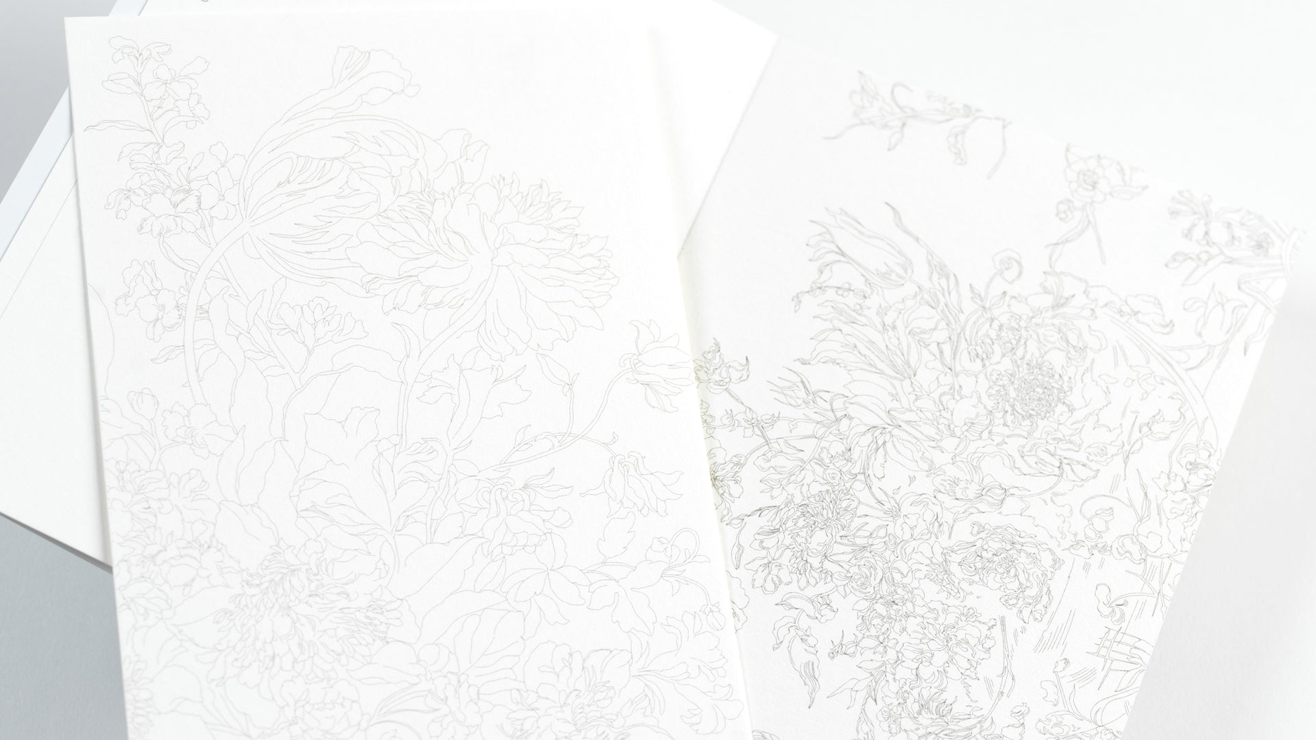 Watercolour Postcard Book - Floral