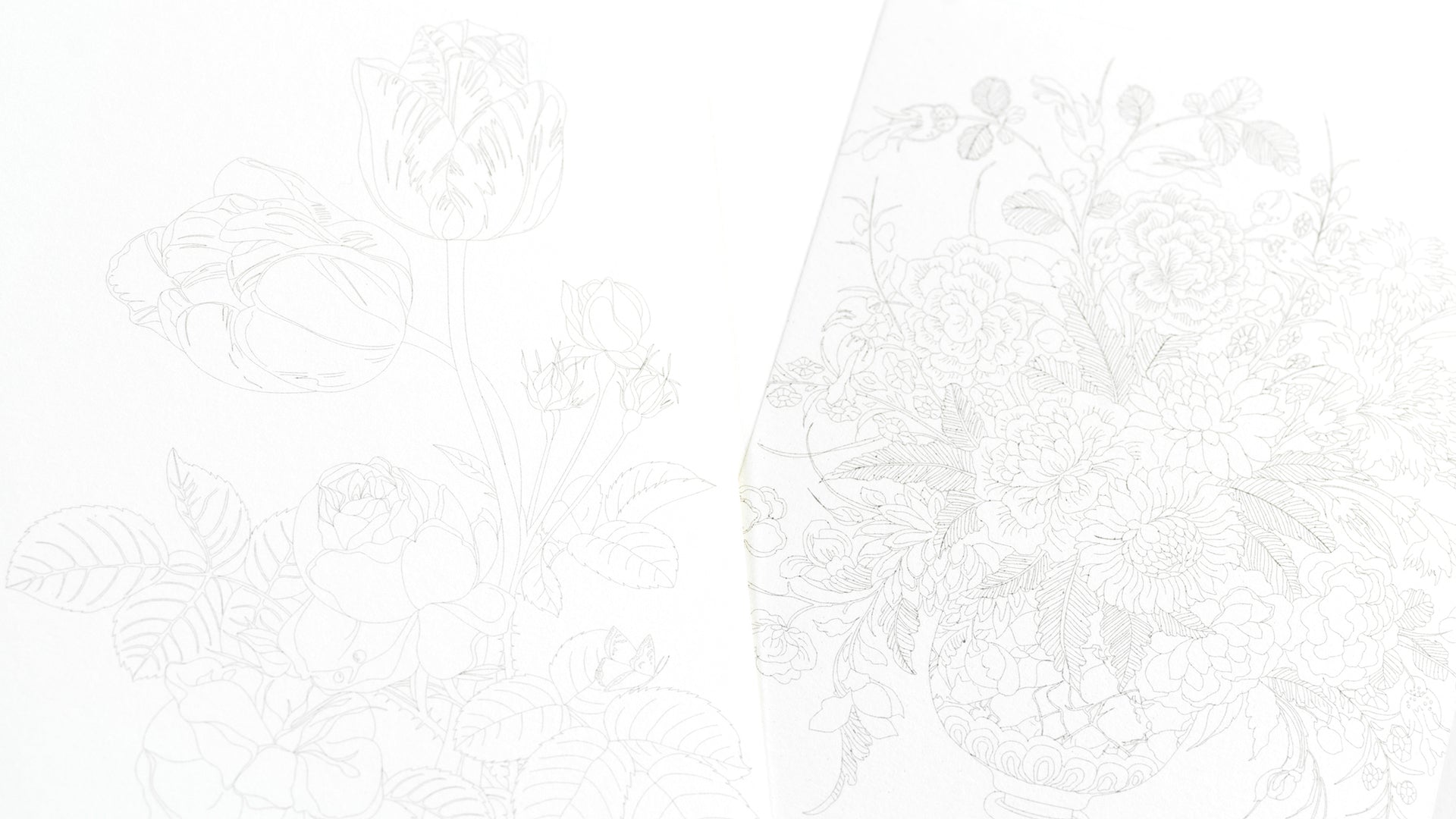 Watercolour Postcard Book - Floral