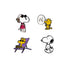 Σετ με 4 καρφίτσες Snoopy