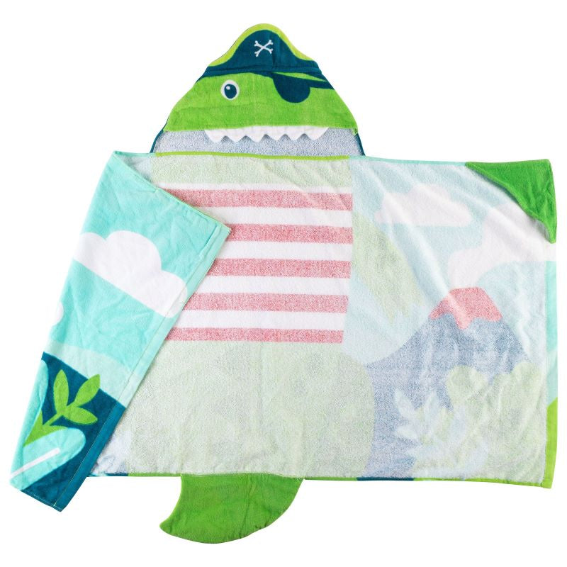 Πετσέτα θαλάσσης με κουκούλα "Δεινόσαυρος"