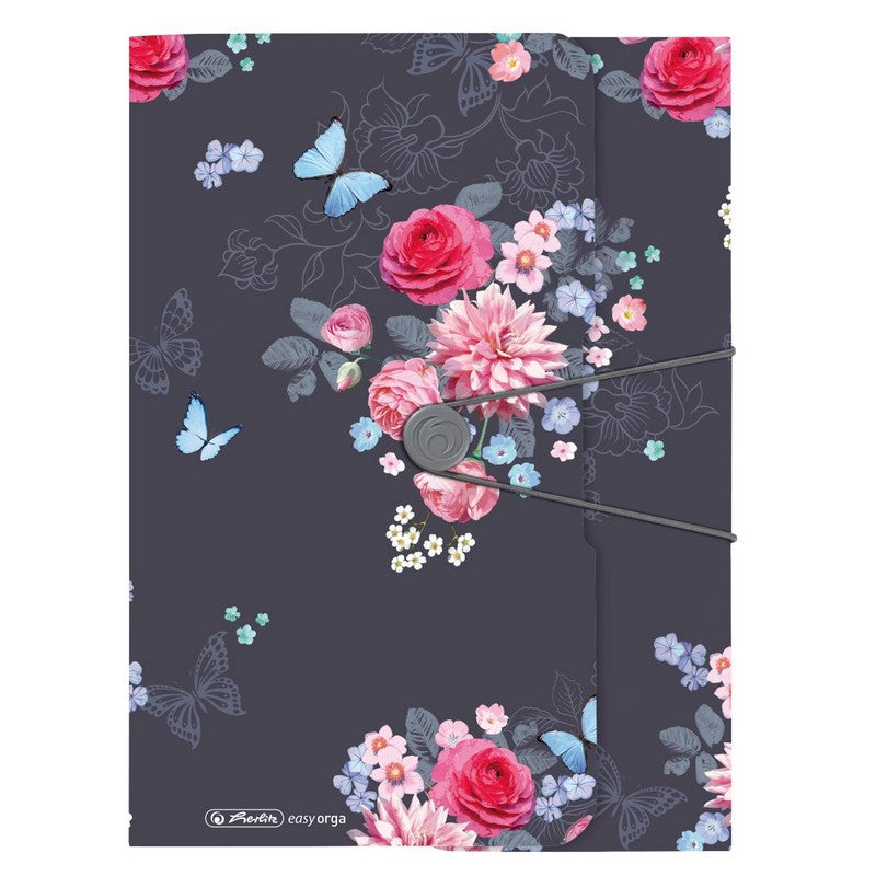 Φάκελος με αυτιά και οριζόντιο λάστιχο Ladylike Flowers