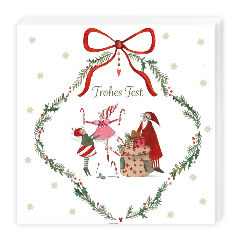 Μικρές χαρτοπετσέτες Χριστουγεννιάτικο εργαστήριο