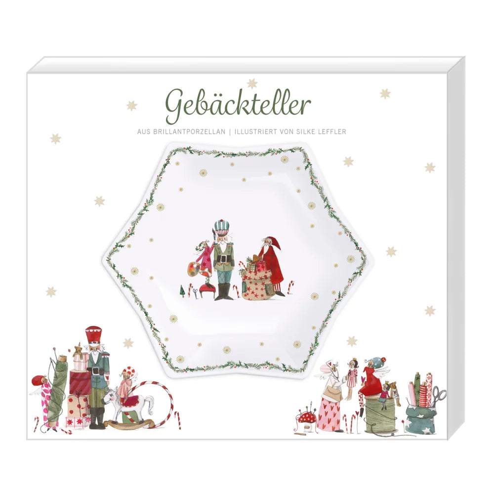 Πιάτο ζαχαροπλαστικής "Χριστουγεννιάτικο εργαστήριο"