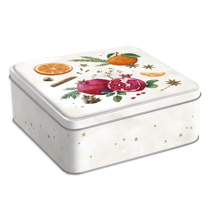 Μεγάλο μεταλλικό κουτί "Άρωμα Χριστουγέννων"