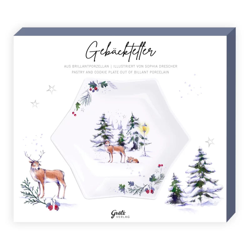 Πιάτο ζαχαροπλαστικής "Χειμερινό Πάρκο"