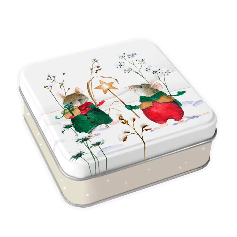 Μικρό μεταλλικό κουτί "Αστείοι Χειμερινοί Φίλοι"
