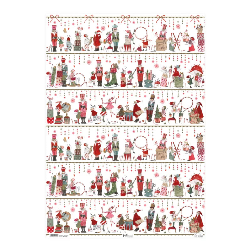 Χαρτί περιτυλίγματος "Χριστουγεννιάτικο Εργαστήριο"