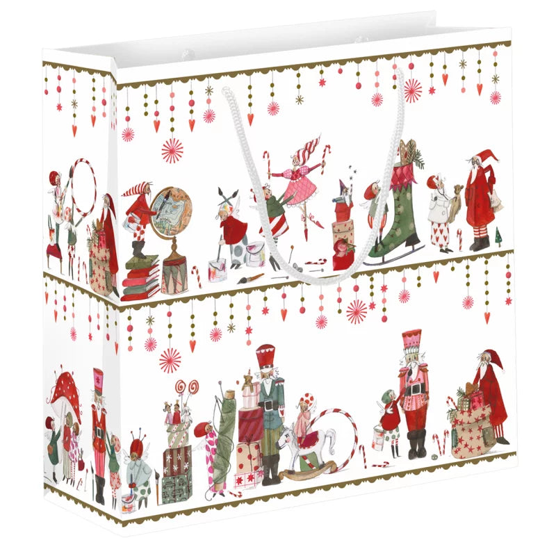 Μεγάλη τσάντα δώρου "Χριστουγεννιάτικο εργαστήριο"