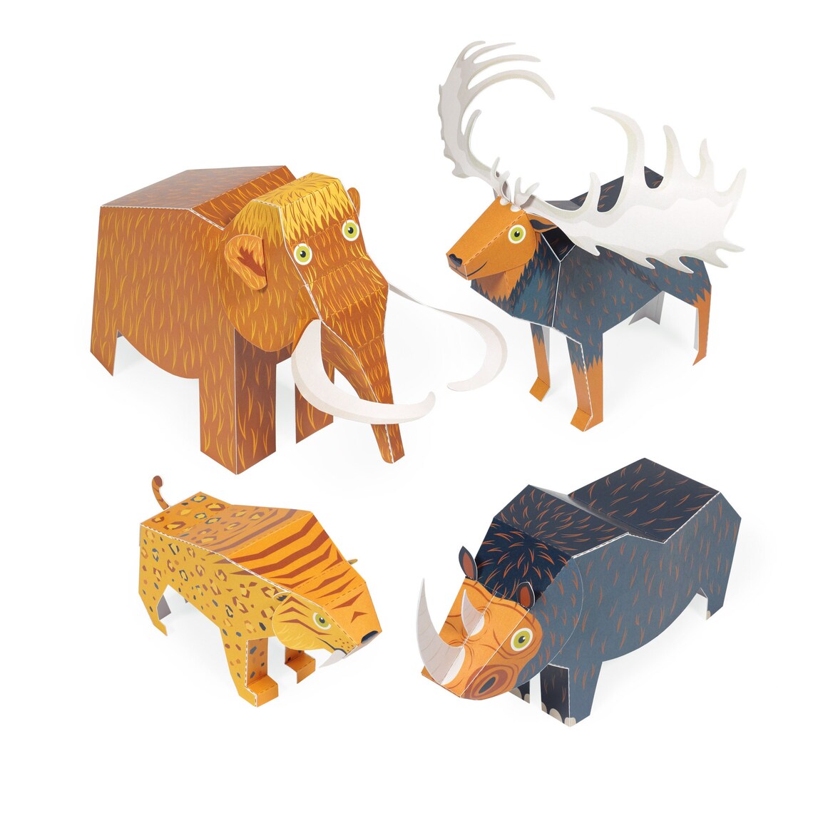 Κατασκευάζω προϊστορικά ζώα από χαρτί