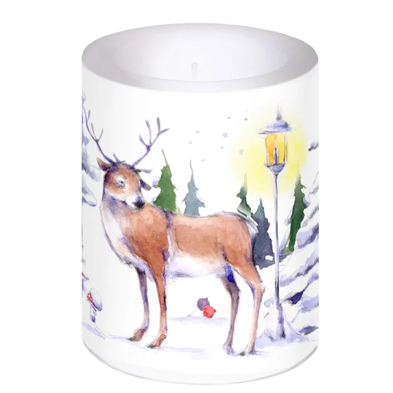 Μικρό χριστουγεννιάτικο κερί "Χειμερινό Πάρκο"