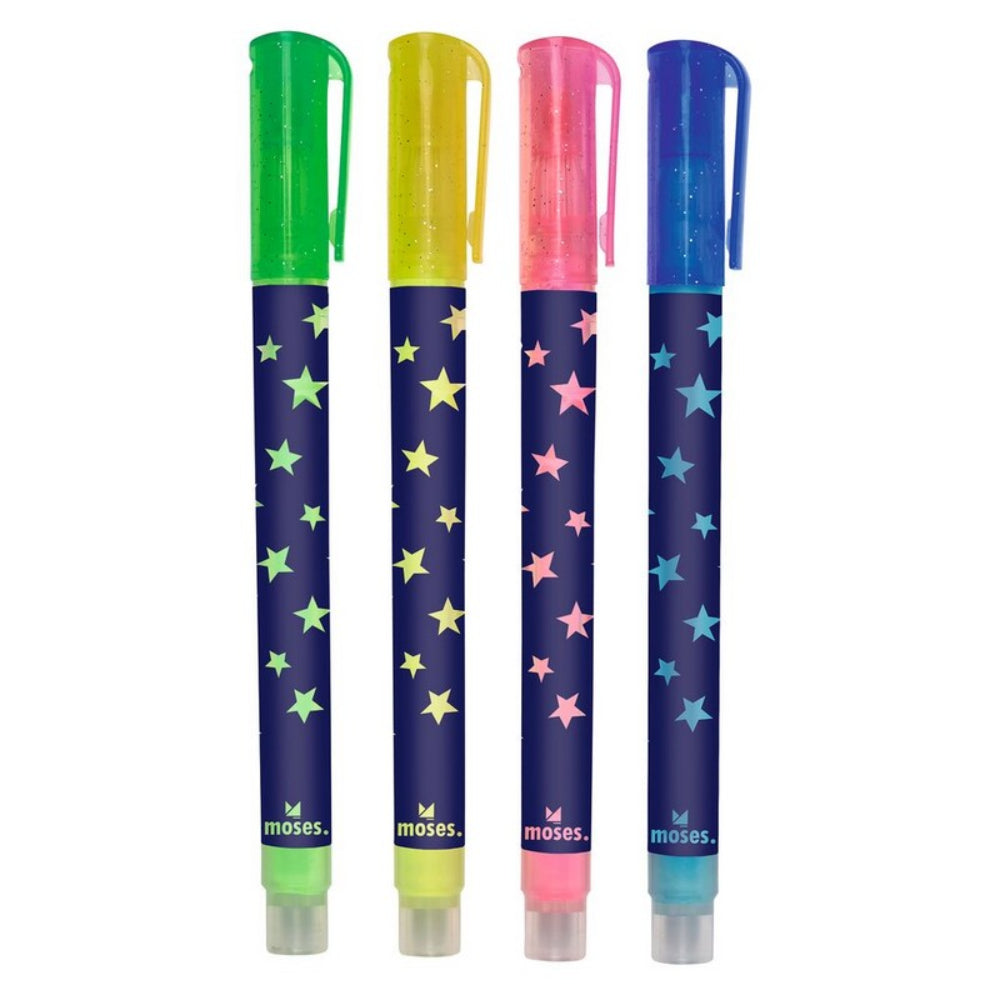 4 μαρκαδόροι με γκλίτερ σε σετ