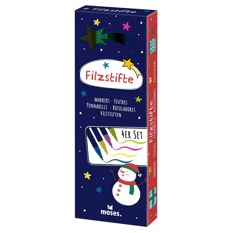 4 μαρκαδόροι με γκλίτερ σε σετ