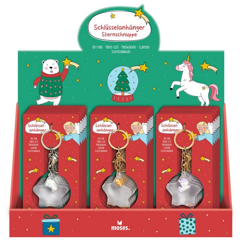 Μπρελόκ με γκλίτερ "Shooting star"