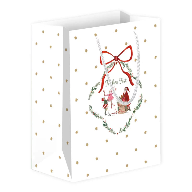 Μεσαία τσάντα δώρου "Χειμωνιάτικο Εργαστήριο"