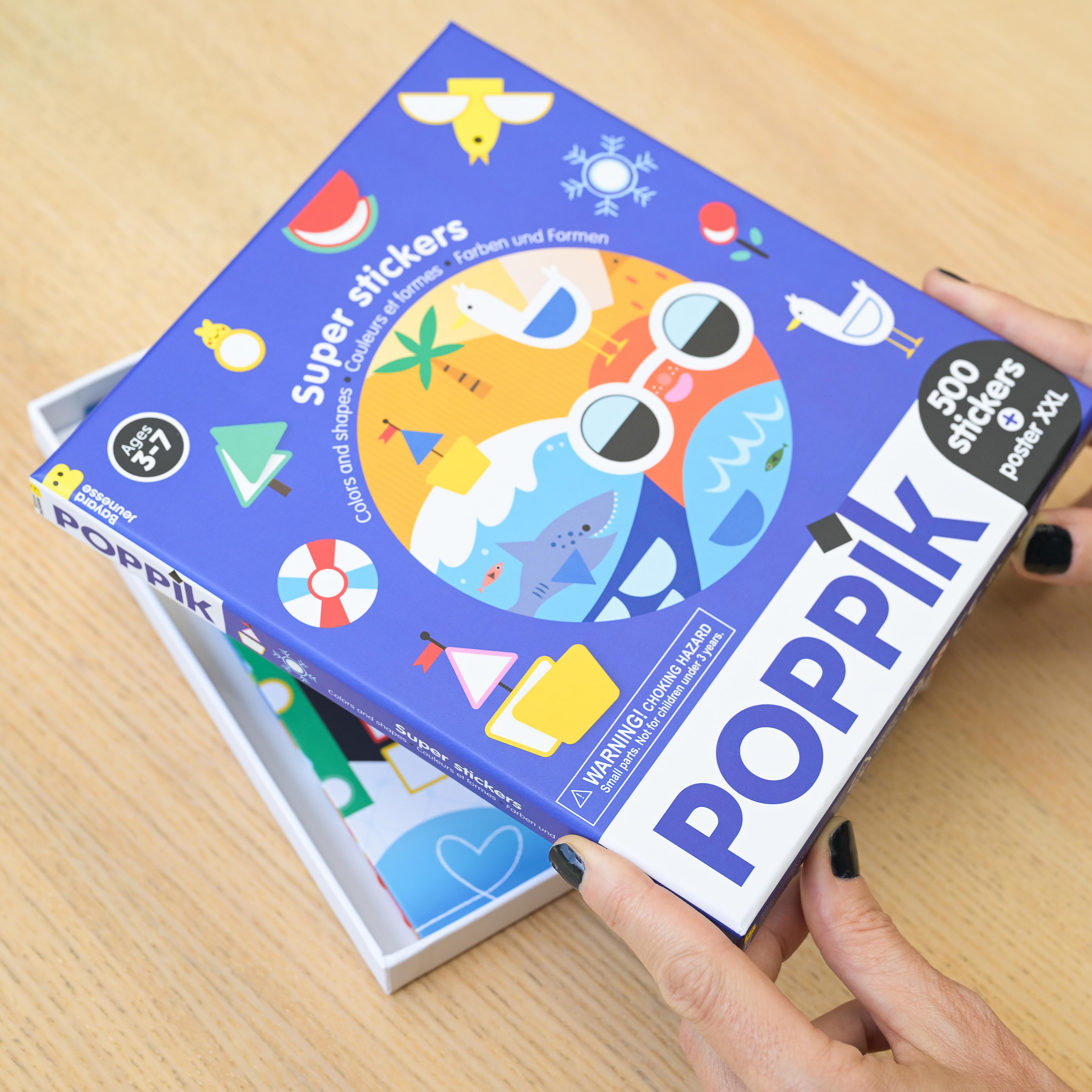Sticker box με 500 αυτοκόλλητα - Χρώματα και σχήματα
