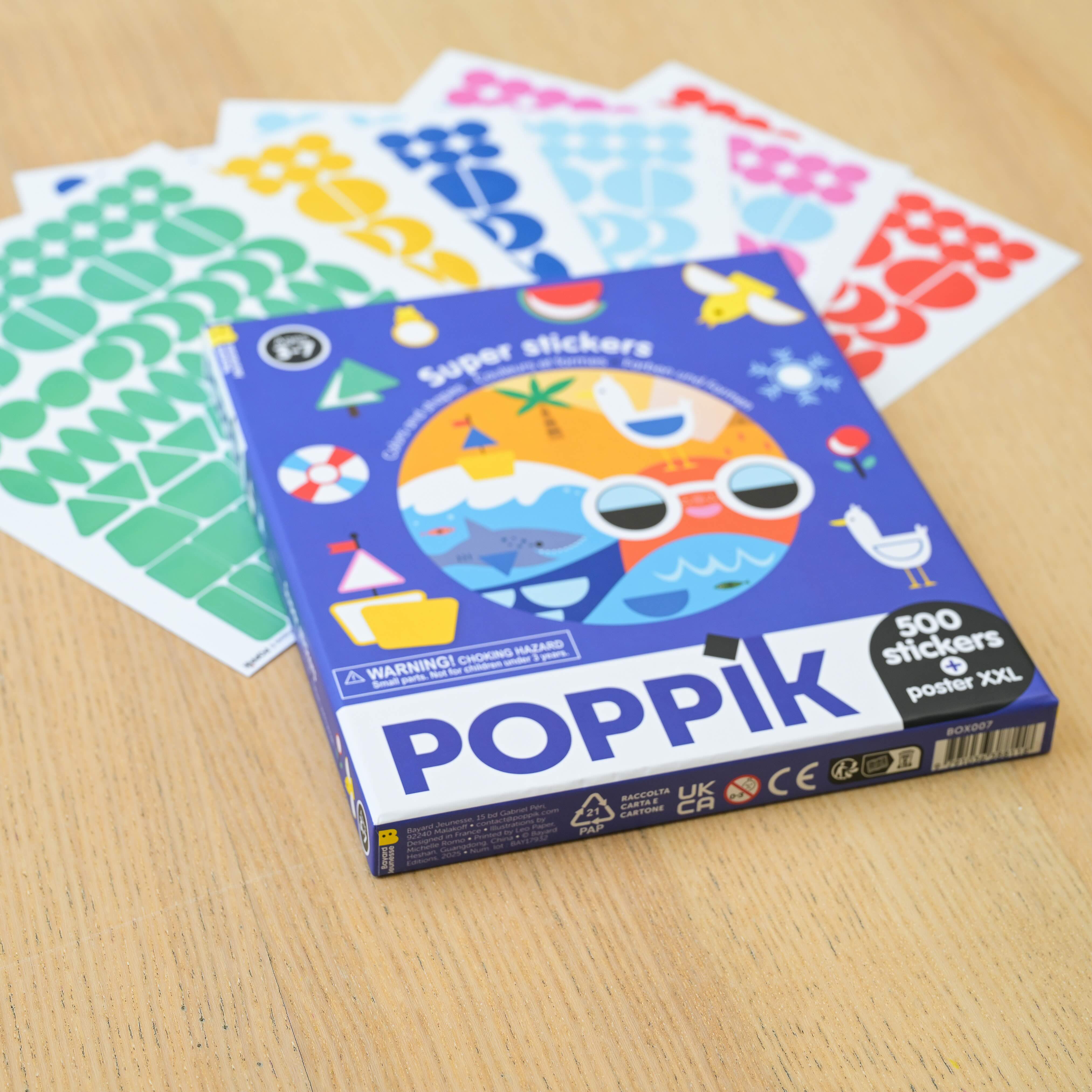 Sticker box με 500 αυτοκόλλητα - Χρώματα και σχήματα
