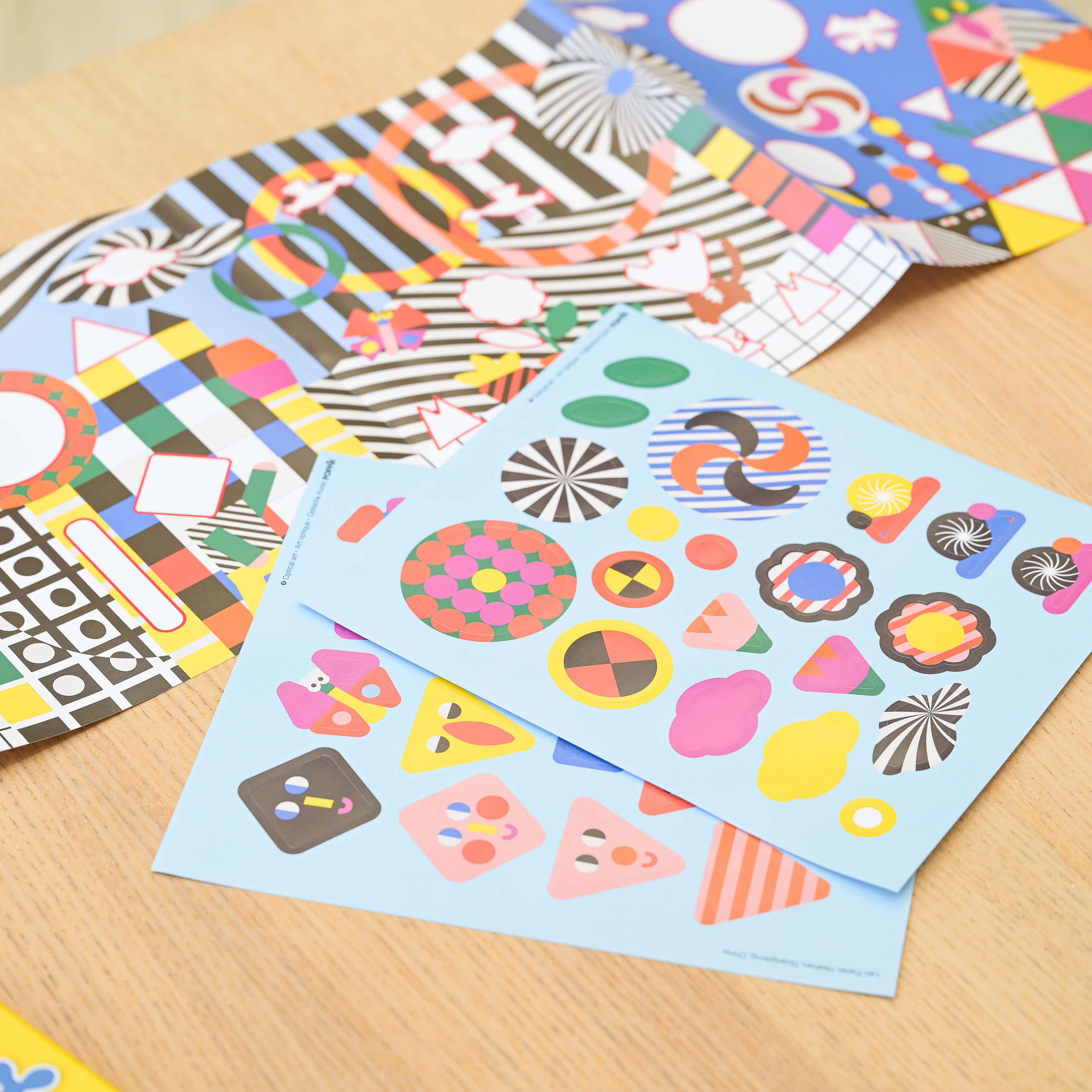 Sticker box με 140 αυτοκόλλητα - Modern Art
