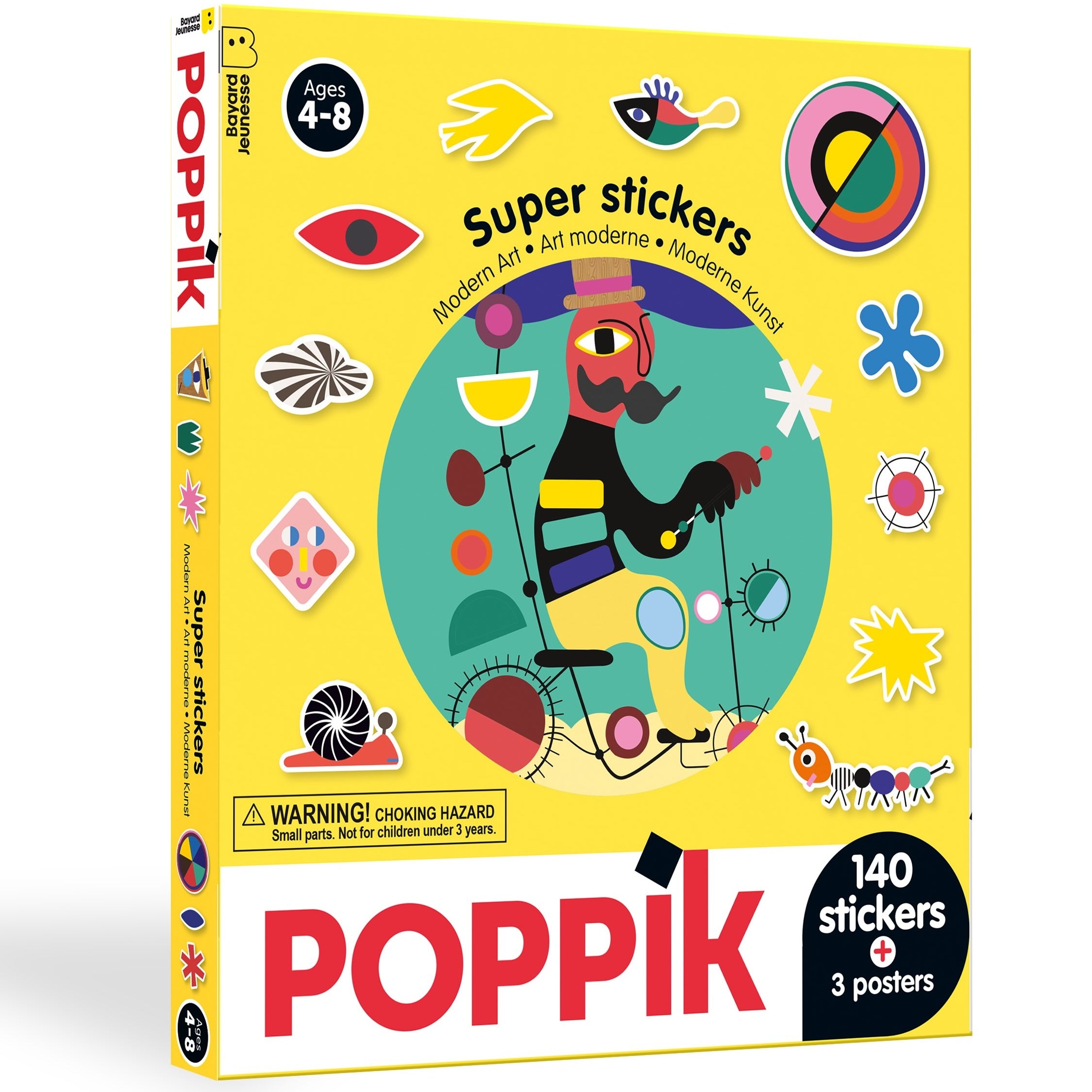 Sticker box με 140 αυτοκόλλητα - Modern Art