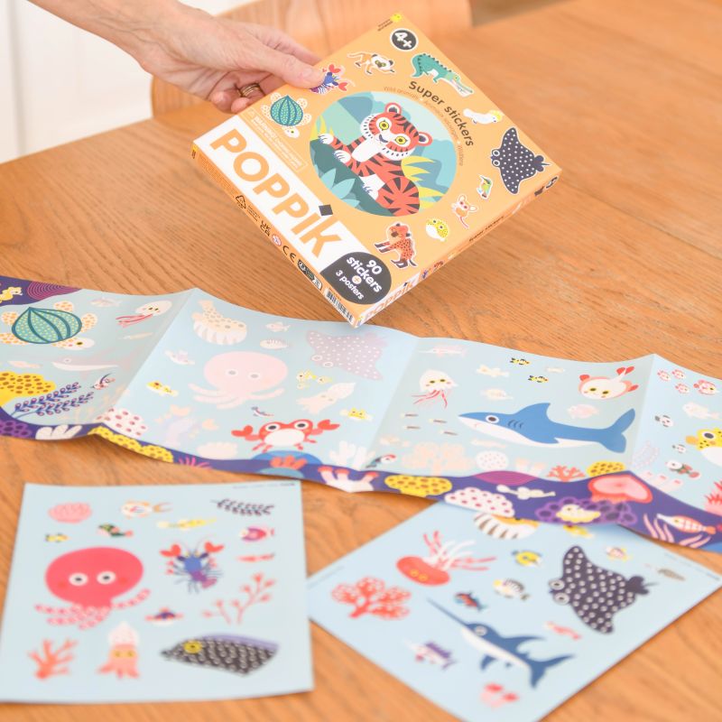 Sticker box με 100 αυτοκόλλητα - Άγρια Ζώα