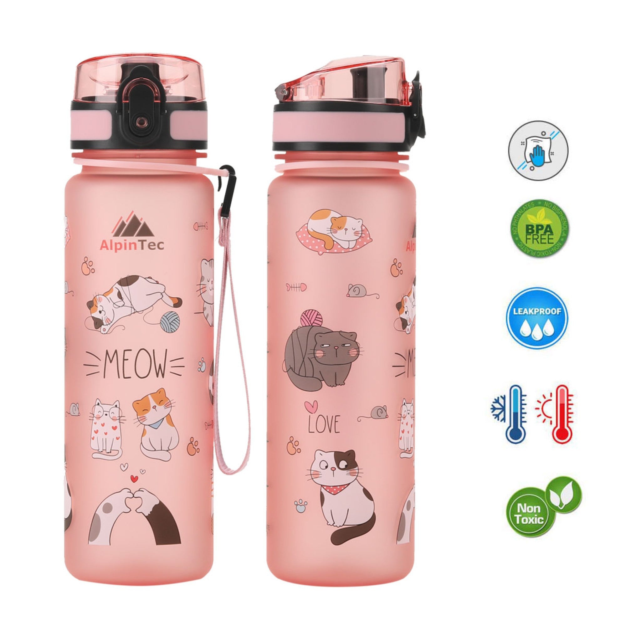 Παγούρι Mood Pale Pink 500 ml Meow