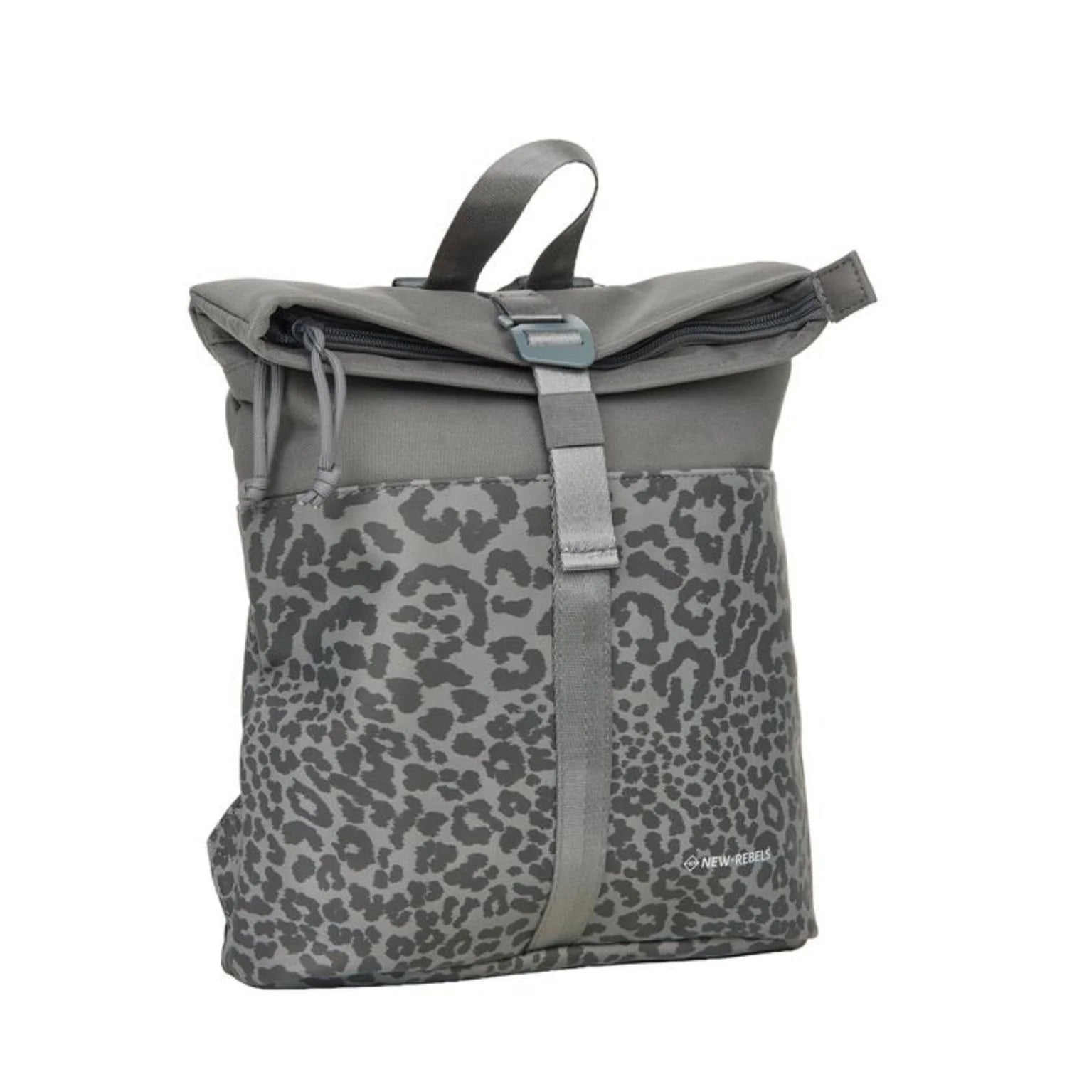 Σακίδιο πλάτης New Rebels Urban, Leopard Black Rolltop