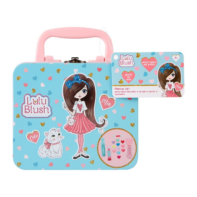 Σετ μακιγιάζ - Lulu Blush σε μεταλλικό βαλιτσάκι