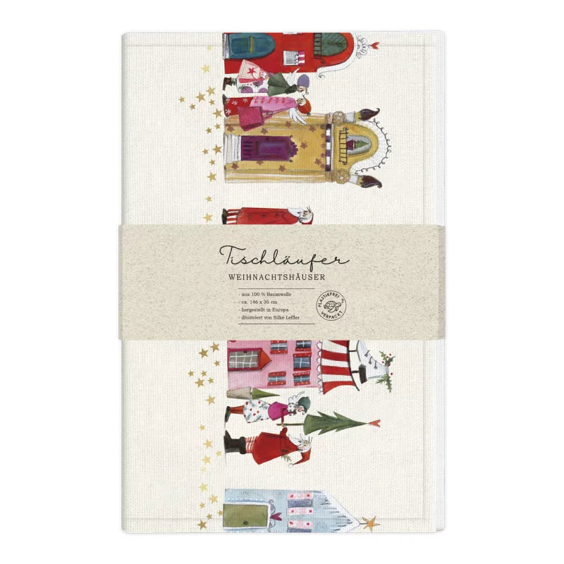 Τραπεζομάντηλο runner "Σπίτια"