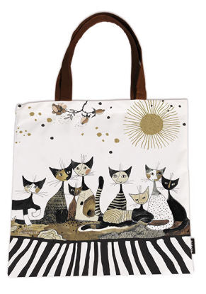 Shopping bag-art Cats, sepia