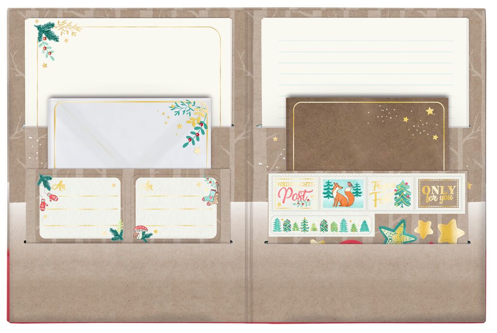 Χριστουγεννιάτικο σετ αλληλογραφίας