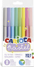 Μαρκαδόροι Carioca pastel 8 χρώματα