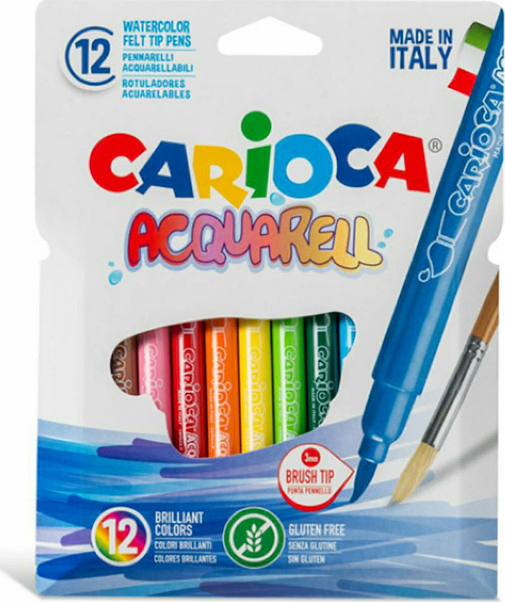 Μαρκαδόροι Carioca Acquarell 12 χρώματα