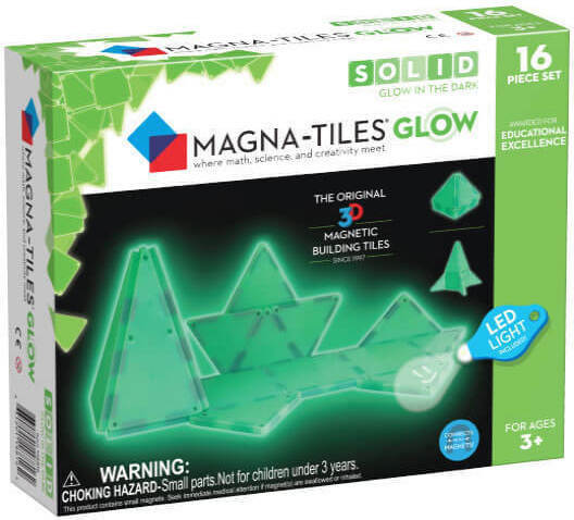 Μαγνητικό Παιχνίδι 16 κομματιών Glow Magna-Tiles