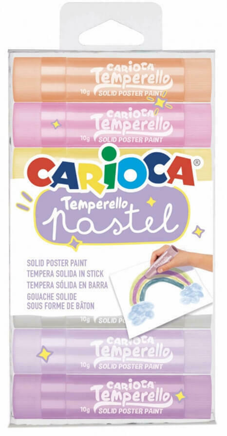 Μαρκαδόροι Stick Carioca Pastel Temperello (8 χρώματα)
