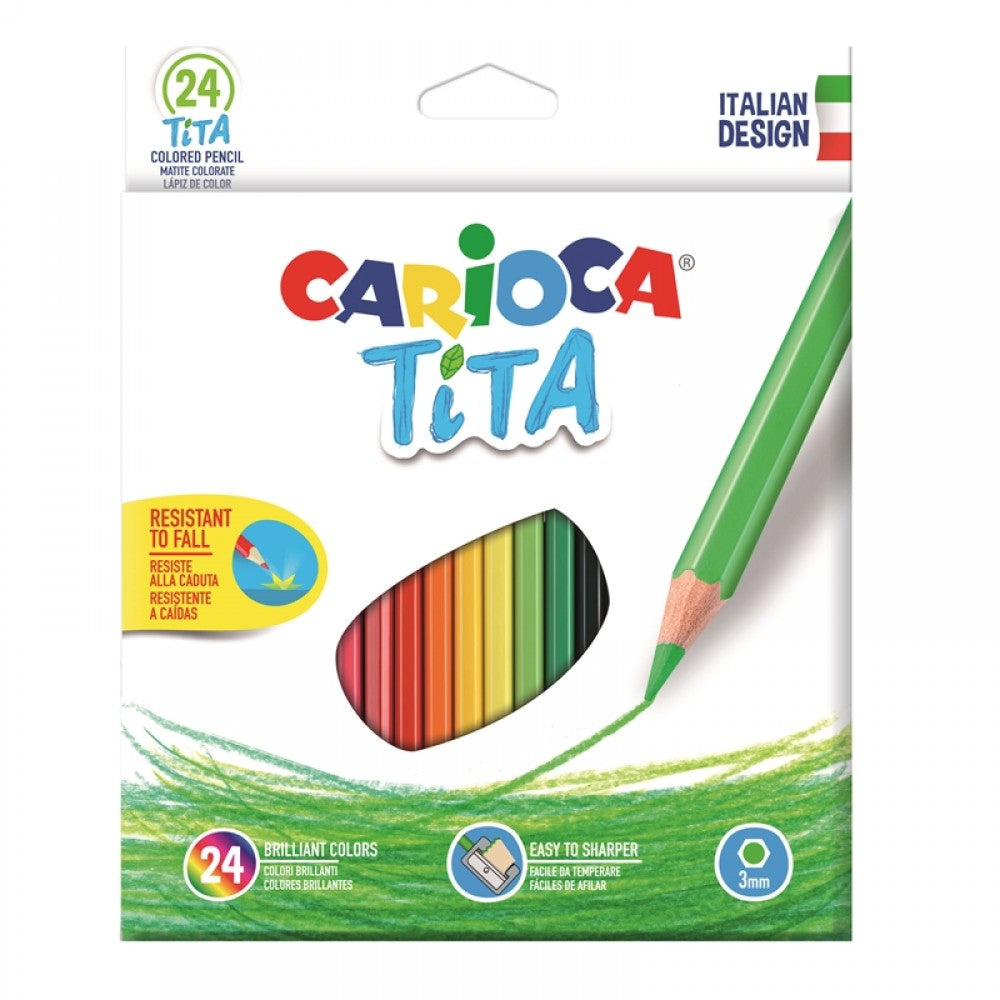Ξυλομπογιές Carioca Tita 24 χρώματα