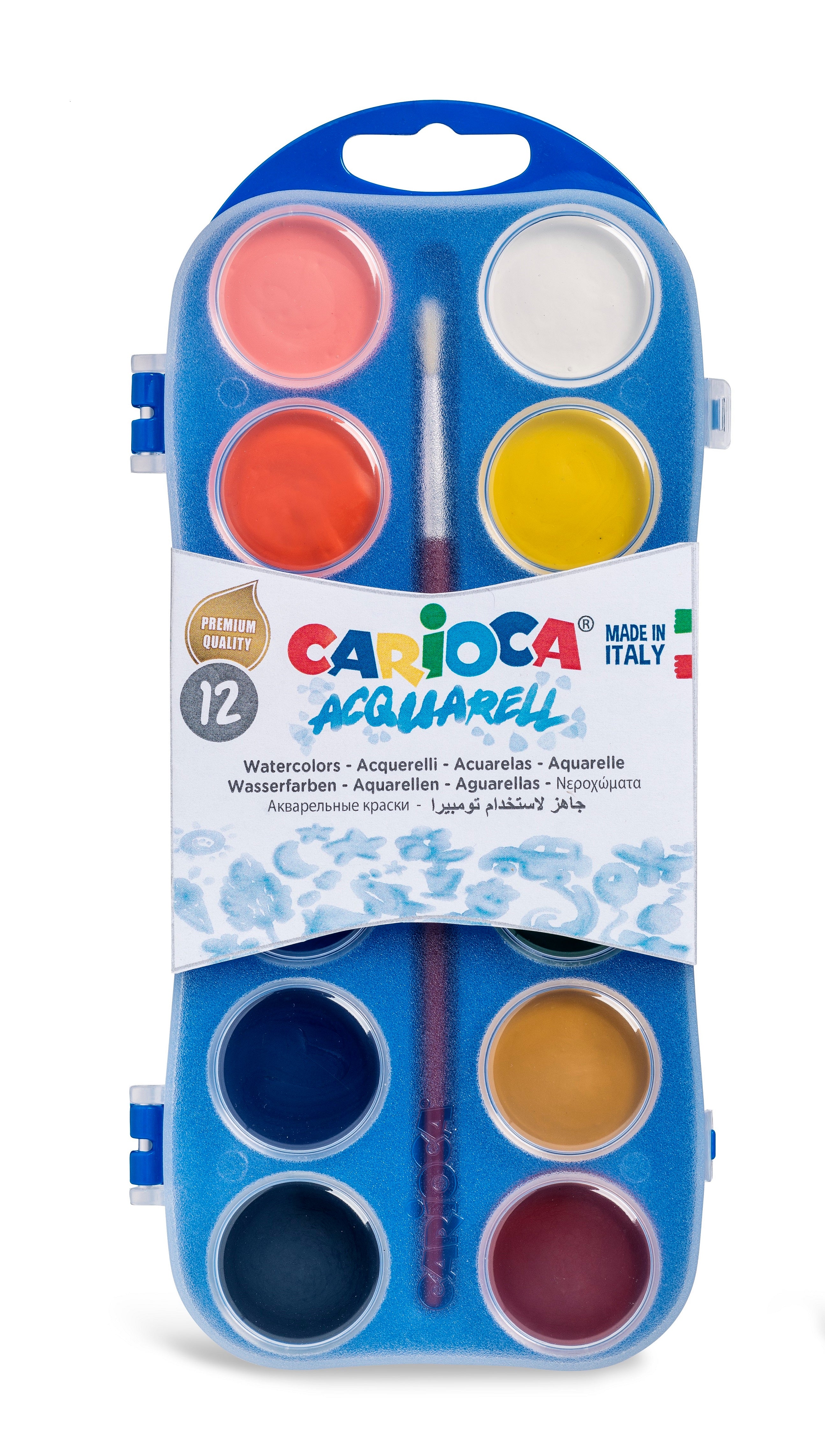 Νερομπογιές 12 χρώματα Carioca