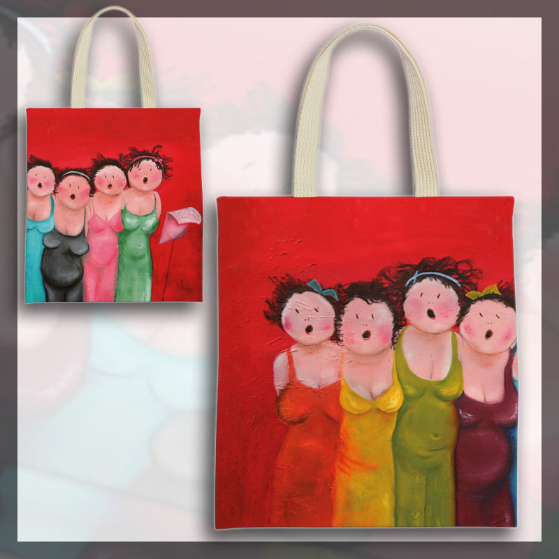 Shopping bag-art "Οι γυναίκες της χορωδίας" Judith Stam