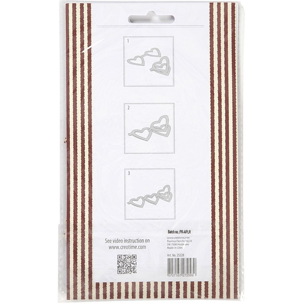 Χριστουγεννιάτικη χάρτινη γιρλάντα "Καρδιά"