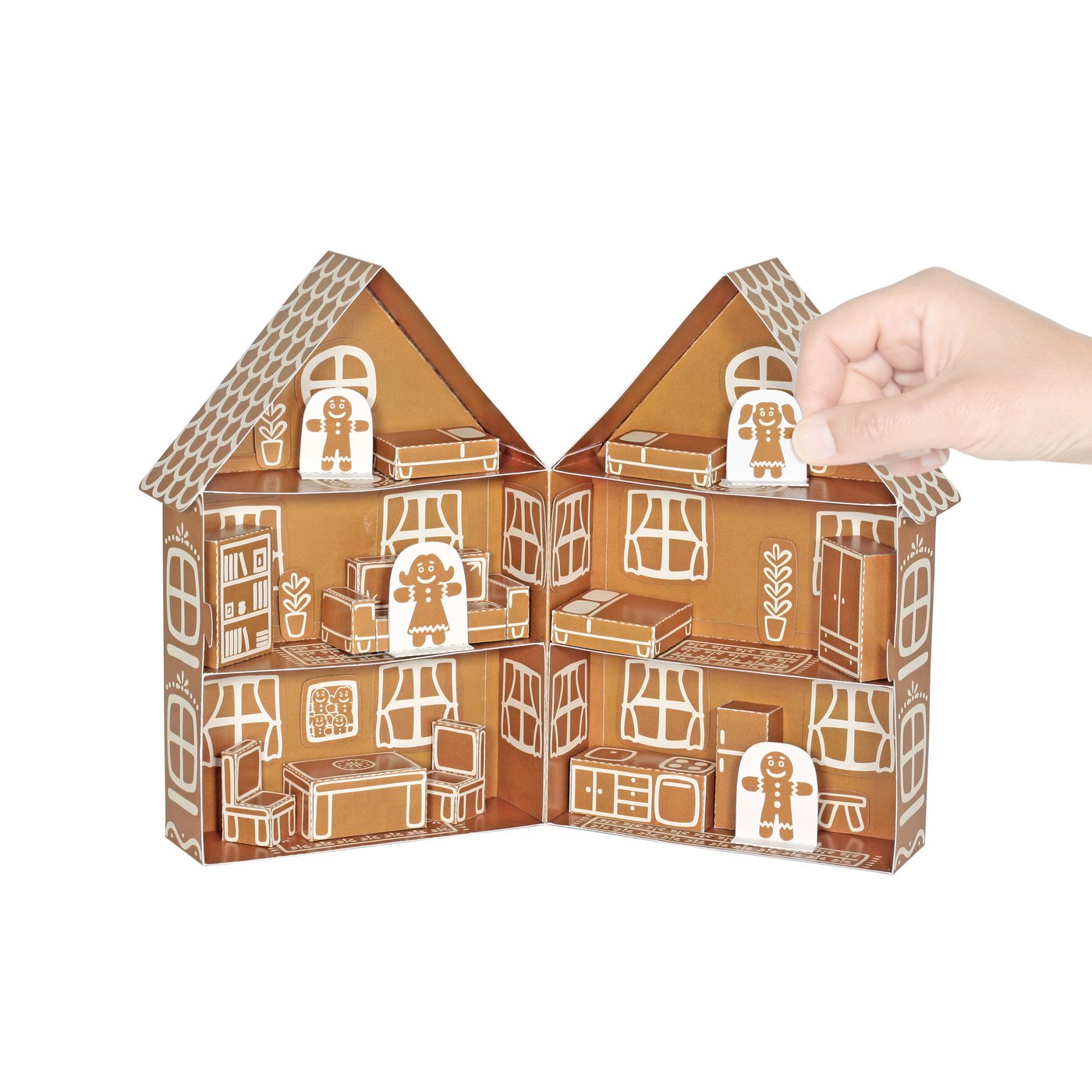 Κατασκευάζω ginger house από χαρτί