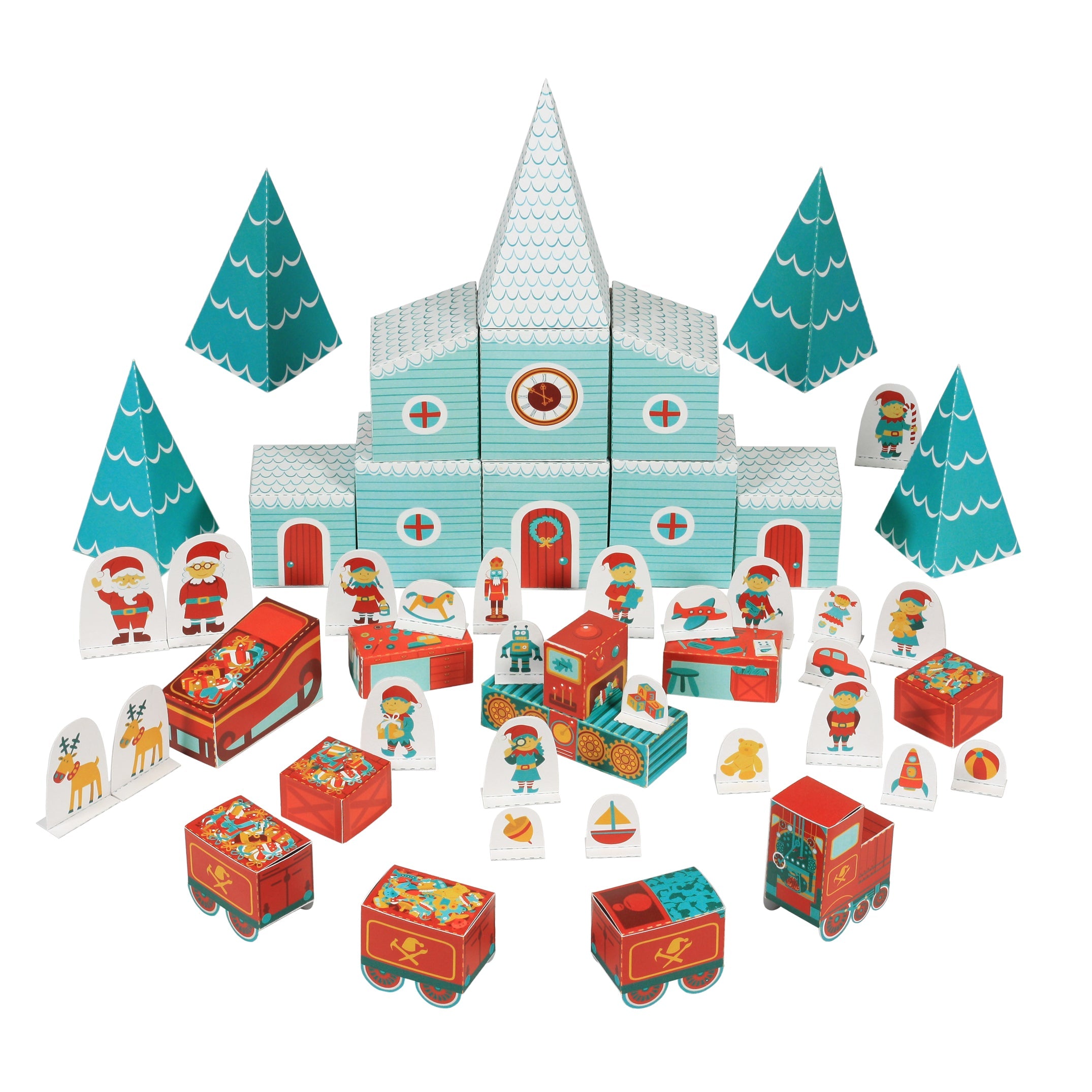 Κατασκευάζω επιτραπέζιο παιχνίδι από χαρτί - Το εργαστήριο του Αϊ Βασίλη Advent Calendar