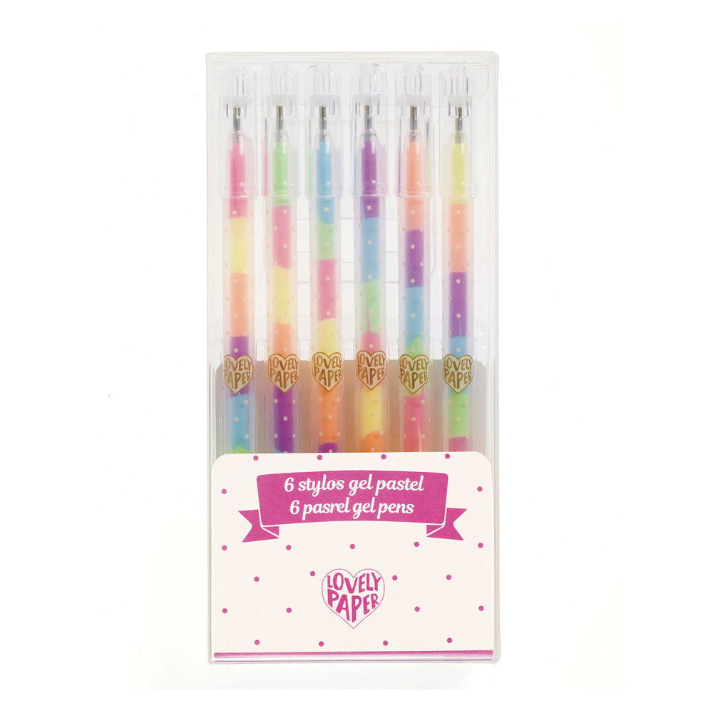 Στυλό gel "Pastel" 6 χρωμάτων