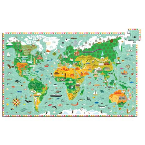 Παζλ ανακάλυψης "Παγκόσμιος χάρτης"