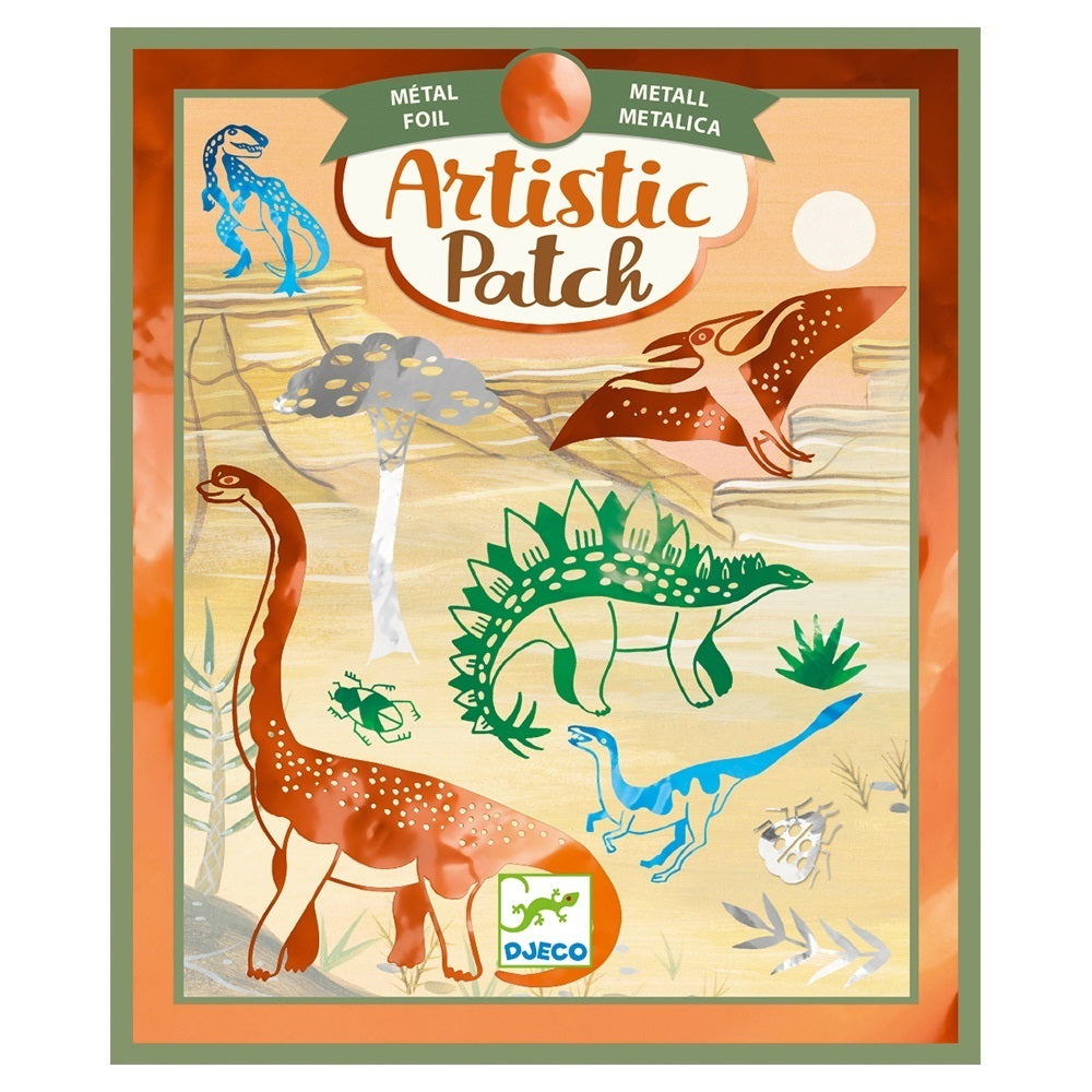 Artistic Κολάζ με μεταλλιζέ χαρτί "Δεινόσαυροι"