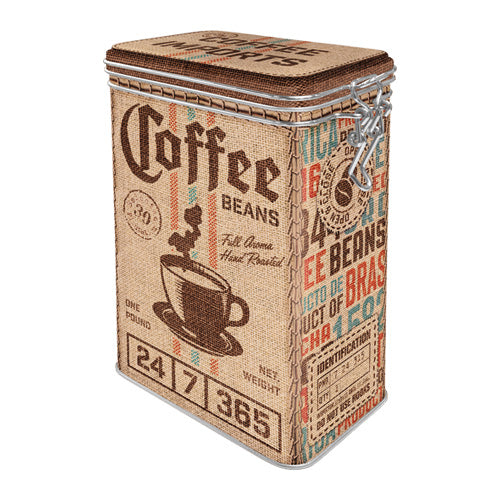 Nostalgic μεταλλικό κουτί με κλιπ "Coffee Beans"