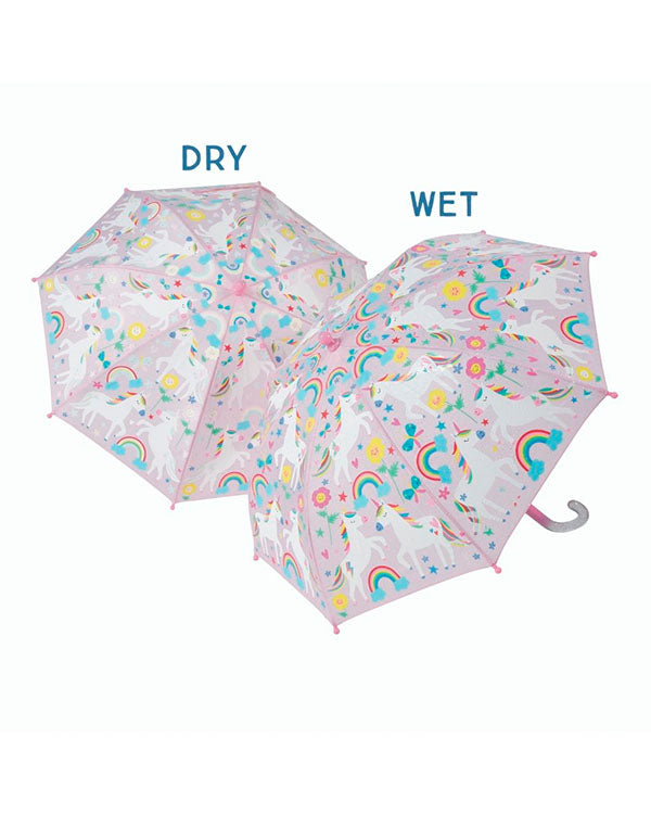 Ομπρέλα που αλλάζει χρώμα "Μονόκερος Ουράνιου Τόξου"