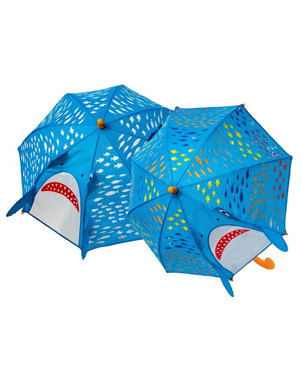 Ομπρέλα 3D που αλλάζει χρώμα "Καρχαρίας"