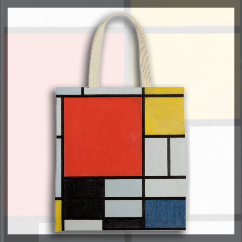 Shopping bag-art "Παραλληλόγραμμο" Piet Mondriaan