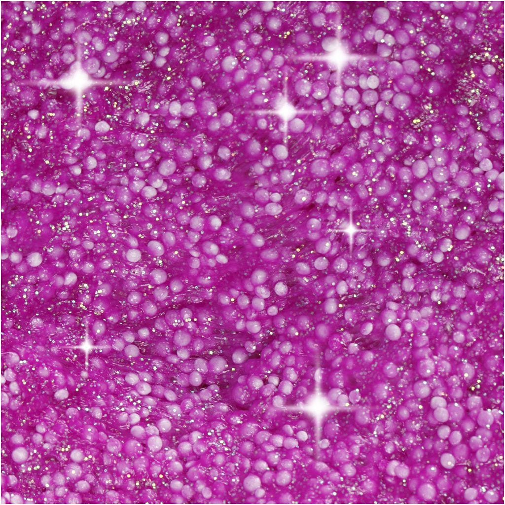 Foam clay μωβ με γκλίτερ, 35 γρ.