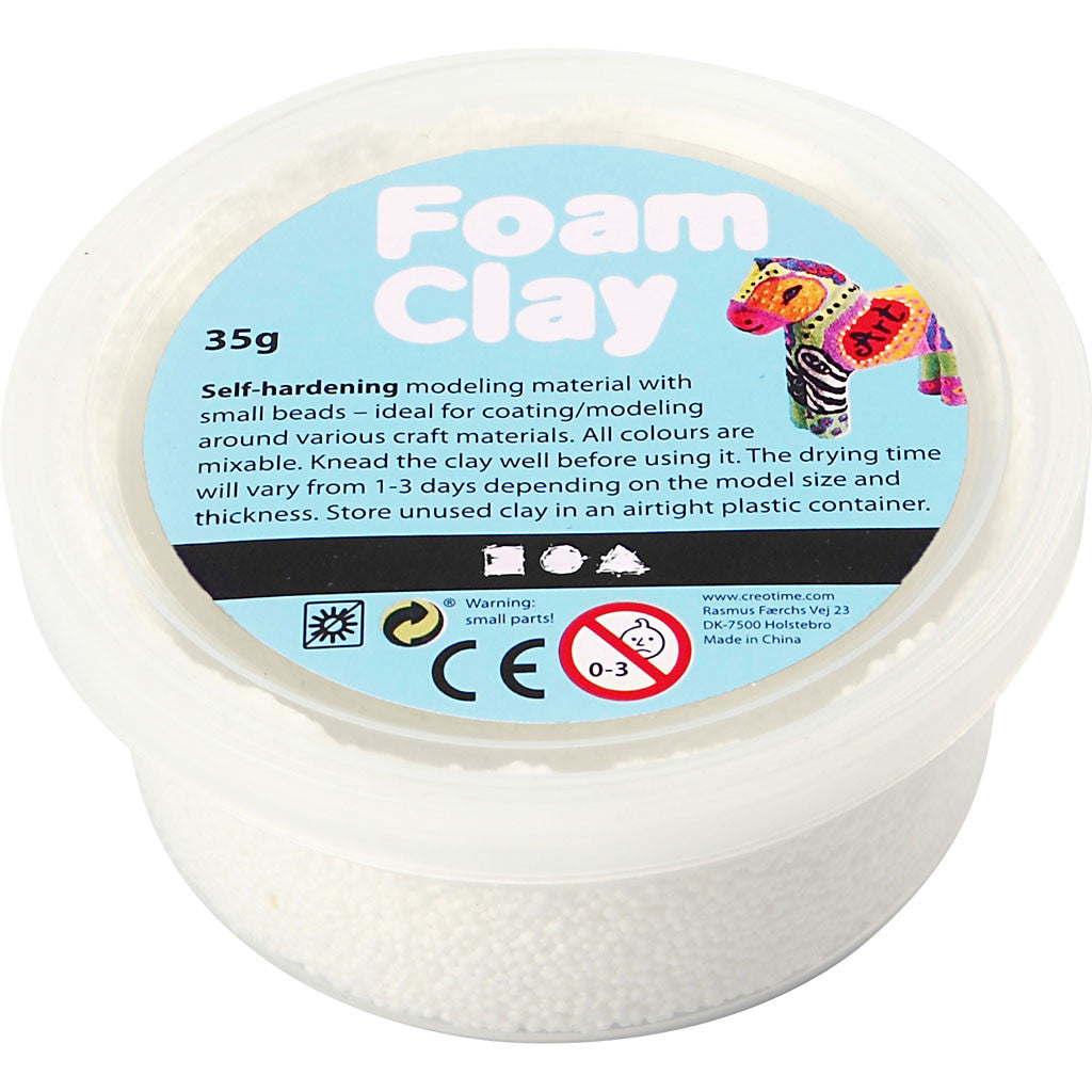 Foam clay άσπρο, 35 γρ.